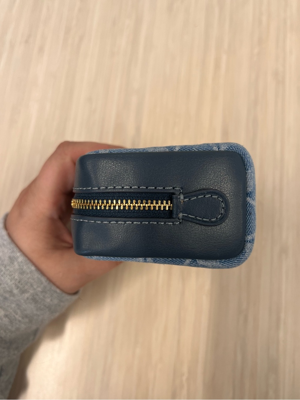 Coach Denim Pouch Wristlet - Picture 3 of 7